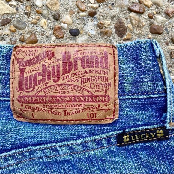 Lucky Brand Men's Dungarees Gene Montesano Bootcut Short Jeans Size 30 - Picture 9 of 10